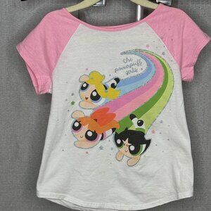 Jumping Beans - The Powerpuff Girls - Girls Short Sleeve Pink Shirt - Size 5